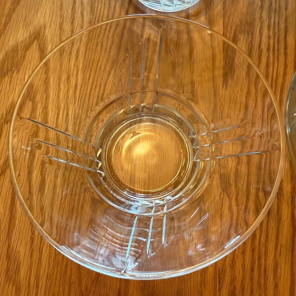 Set of 4 Elegant Vintage Luminarc USA Clear Glass Bowls